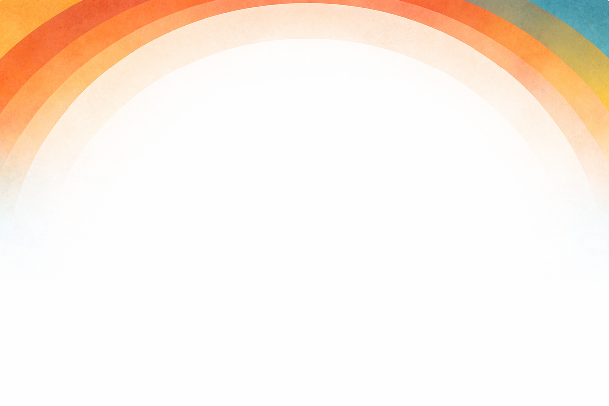 Rainbow arch with smooth color transition.png