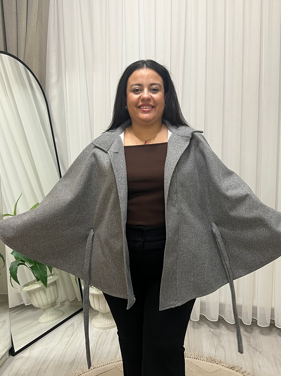 Küçük resim: Kuşaklı Panço Kaban Gri