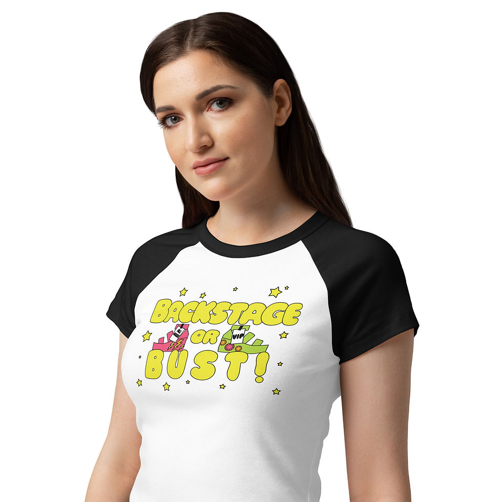 Thumbnail: Backstage or Bust! Raglan Tiny Tee