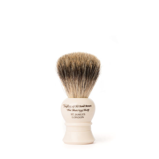 Thumbnail: Taylor of Old Bond Street Pure Badger Imitation Ivory Shaving Brush - 3 Sizes