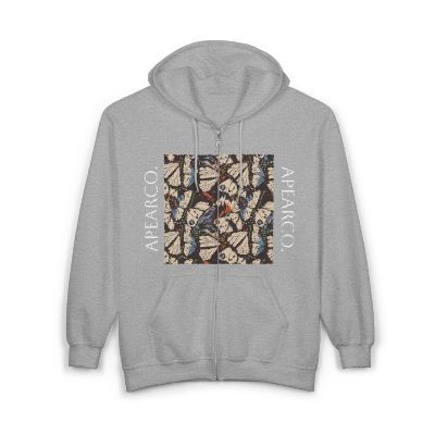 Thumbnail: Unisex Heavy Blend™ Butterfly Full Zip Hooded Sweatshirt