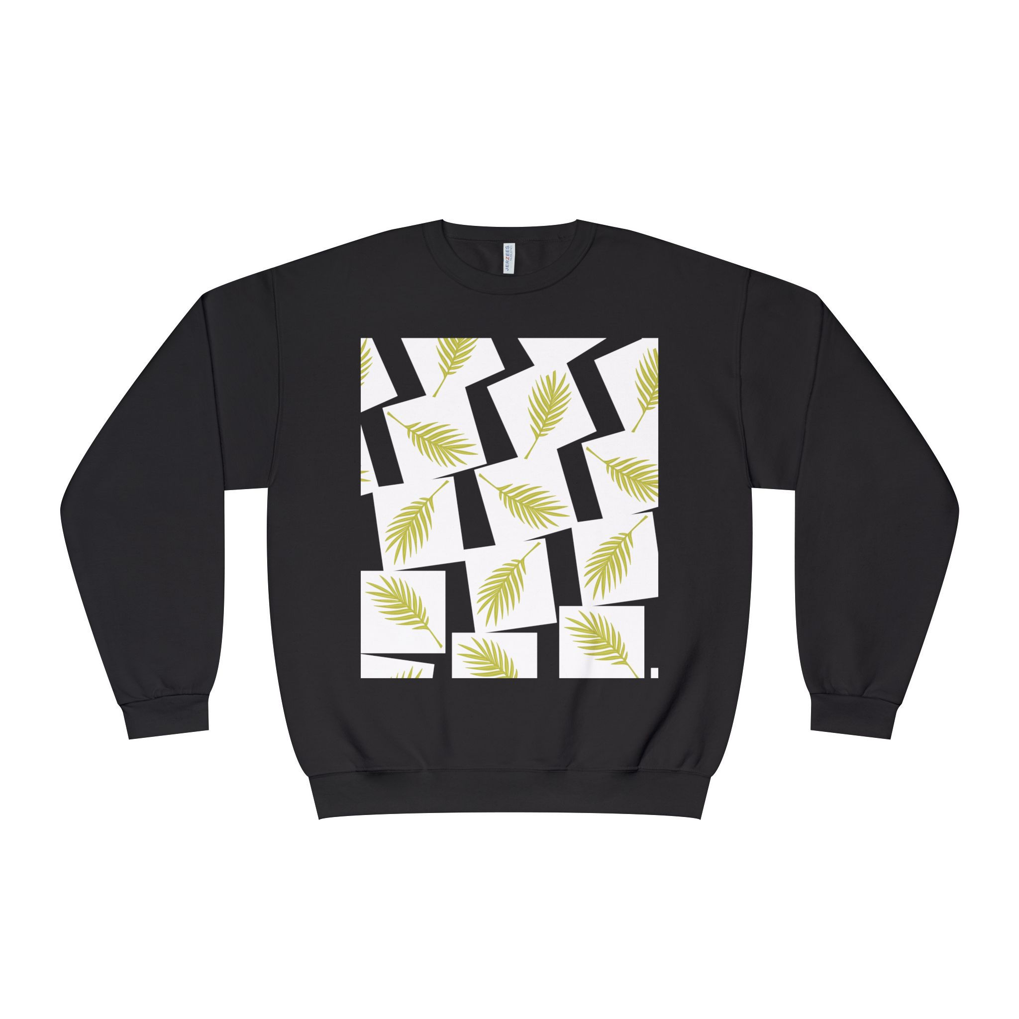 Botanical Print Crewneck Sweatshirt for Men