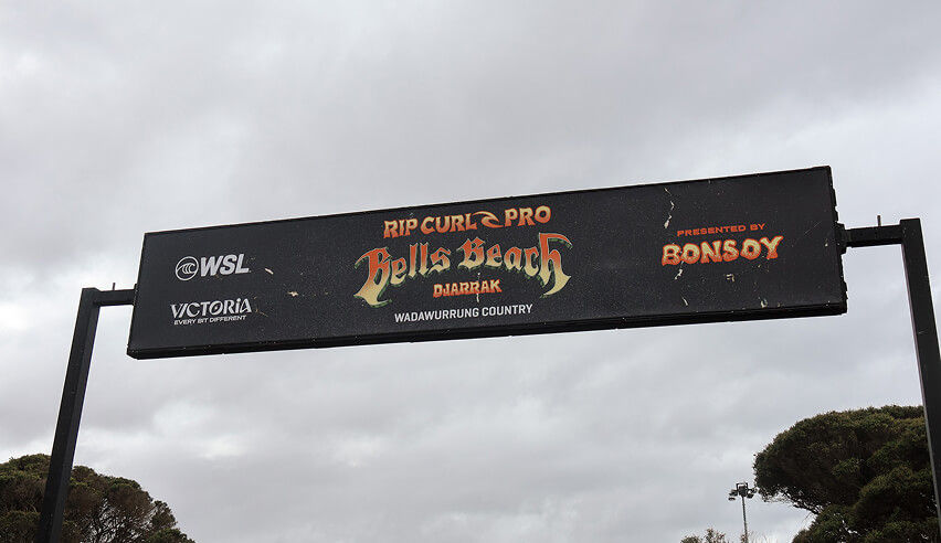 wsl bells beach pro signage