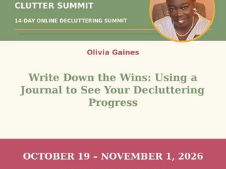 Join me for the Decluttering Summit
