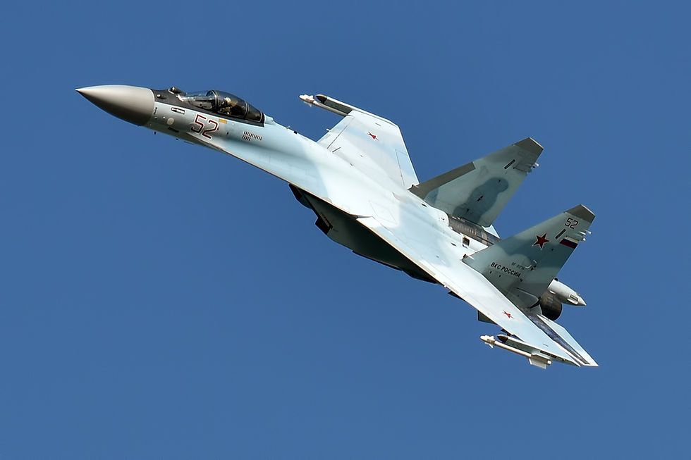 A Russian Aerospace Forces Su-35S multirole fighter in flight