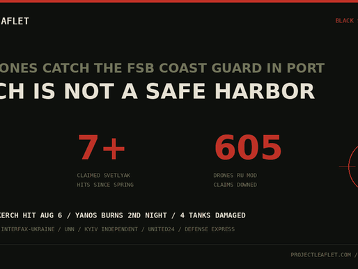 Two More Svetlyaks: Kerch Is Not a Safe Harbor for the FSB's Coast Guard
