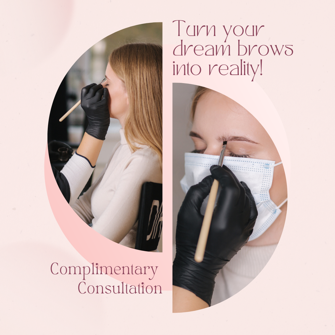 Consultation with Skin Analysis and costumed designing of brows.
