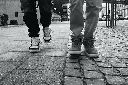 Feet walking