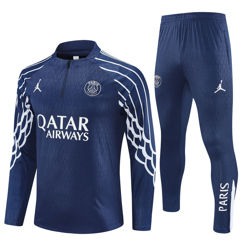 Paris Saint-Germain (PSG) navy blue training tracksuit