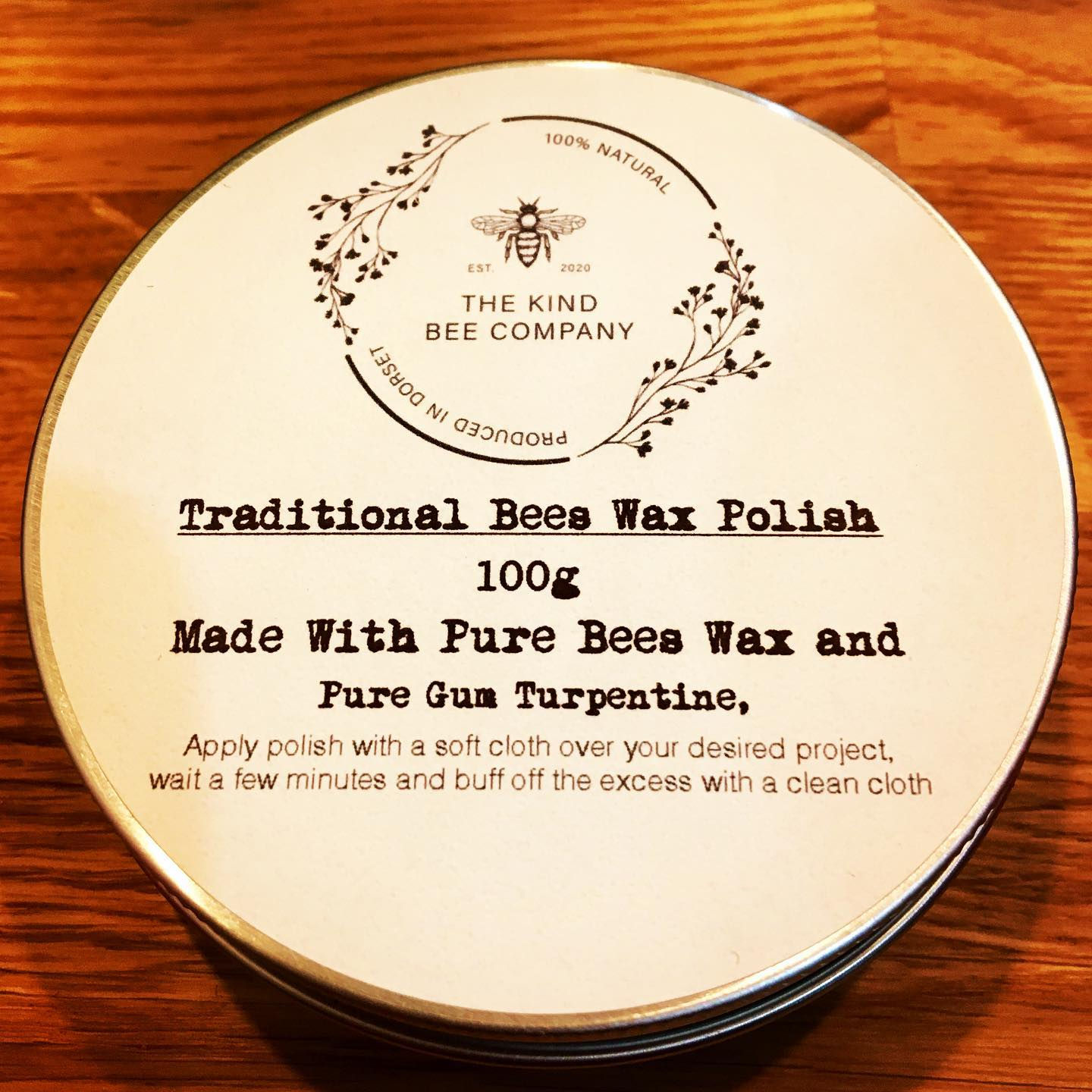 100% Pure Beeswax Polish, furniture, Wood & Leather Furniture Polish