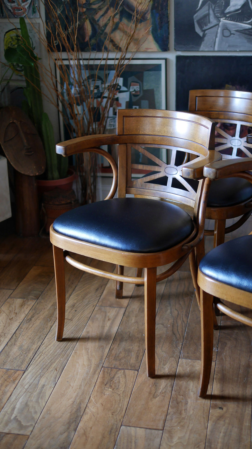 Thumbnail: Vintage Yugoslavian Thonet Bentwood Chairs