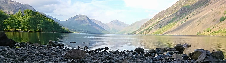 View from the end of Wastwater towards Great Gable
