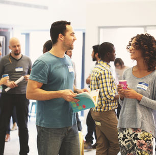 Construction trade at a networking meeting