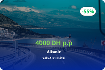 Promotion pour un séjour de 6 jours en Albanie au mois de juillet sur une seule date seulement 😁