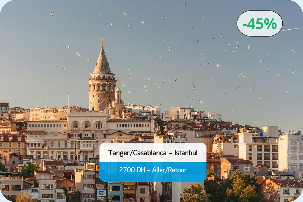 Istanbul en septembre et octobre - Liste de billets d'avion pas chers