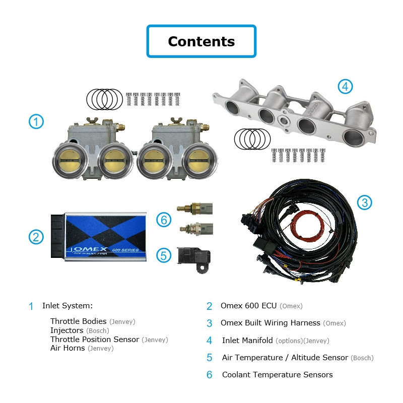 Thumbnail: Ford Zetec-E Blacktop Jenvey Heritage ITB kit + Standalone ECU Package