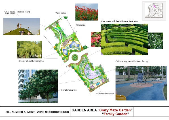 Maze planting, Abu Dhabi