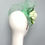 Thumbnail: Green Crin Fascinator with Silk Flower. FREE Continental US shipping. 