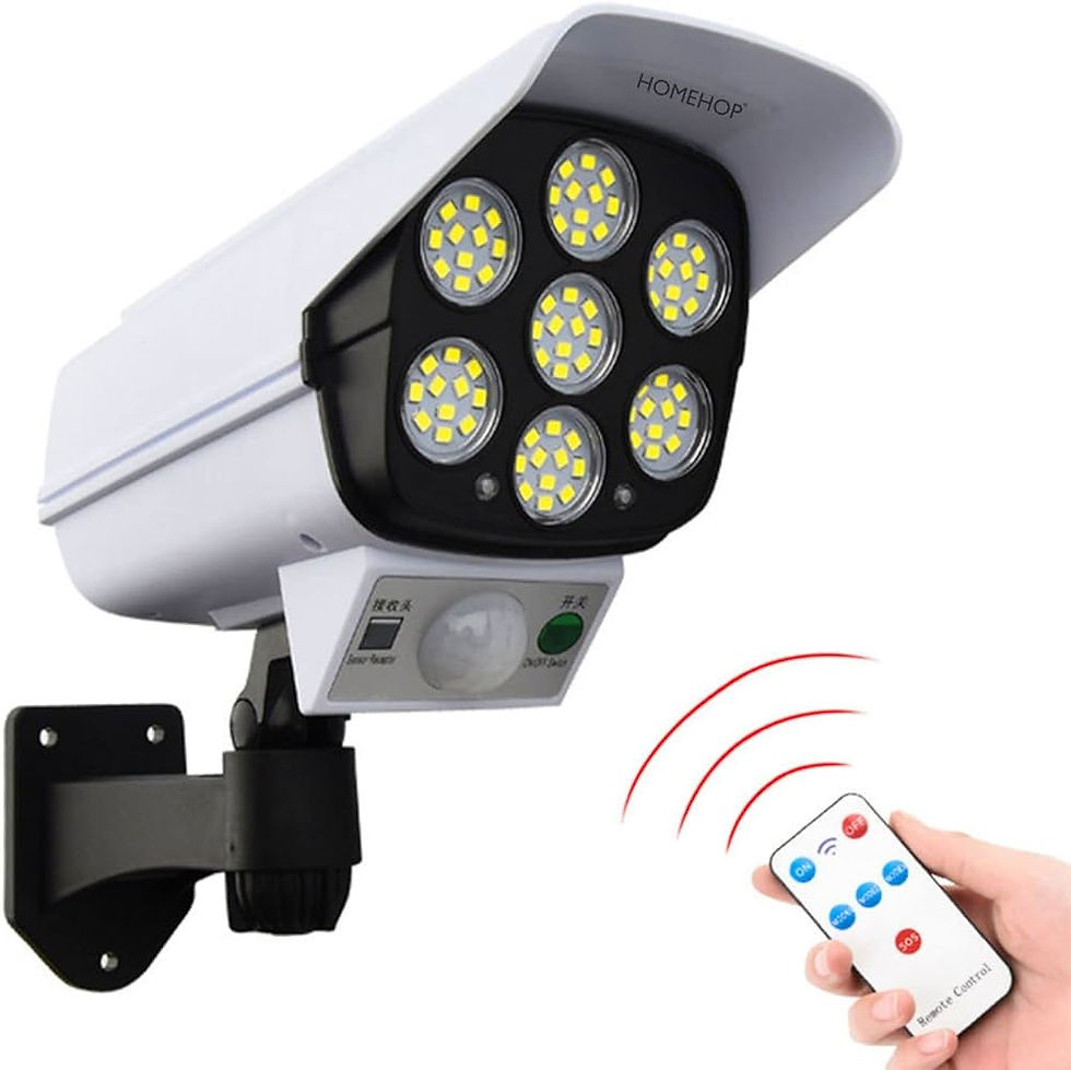 Thumbnail: Solar sensor camera wall light