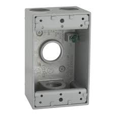 Thumbnail: 4 x 2 EMT  Weatherproof  Surface Box