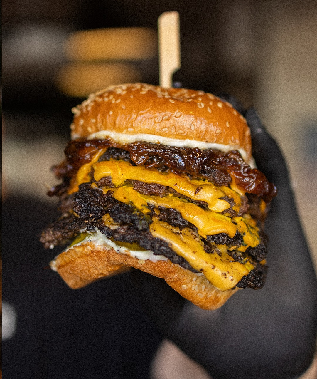 A smash burger at Croxtons Kitchen & Tap House, Palmerston Road, Southsea