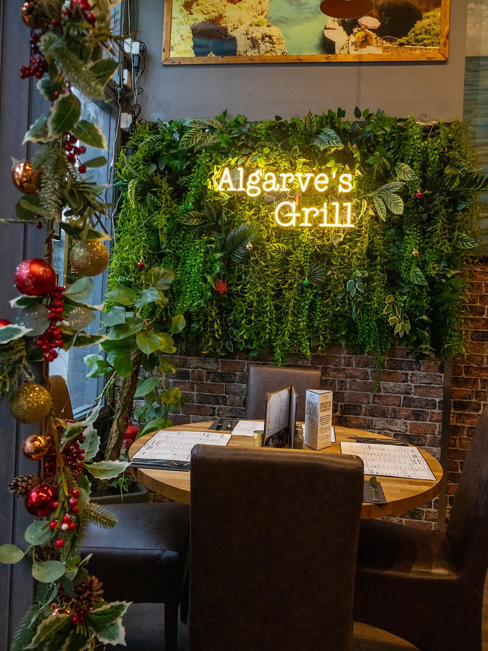 Inside Algarve’s Grill, a Portuguese restaurant in Southsea