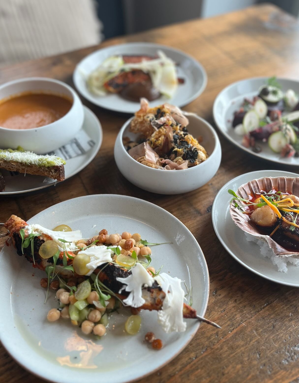 Seafood at The Briny, a seafront restaurant in Southsea, Portsmouth