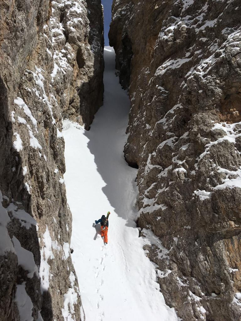 scialpinismo avanzato canale corso guida alpina fanes fanis lagazuoi dolomiti