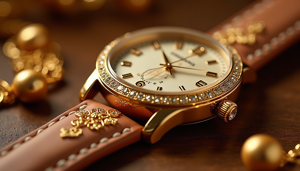 The Timeless Elegance of Gold Plated Kashmiri Watches Adorned with Golden Ghungroo