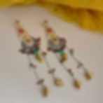 AVANTIKA Oxidised Two tone Kashmiri Earrings fusion vogue