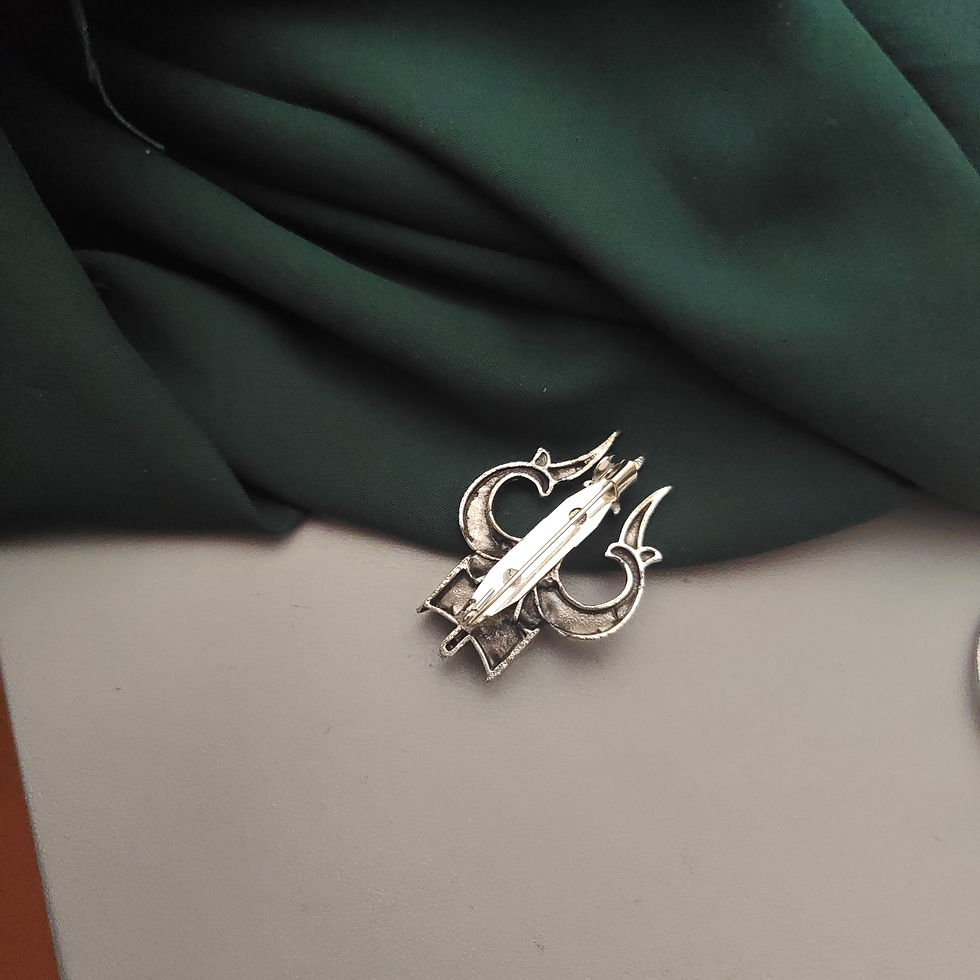 Oxidised Brooch for Saree n Dupatta -02