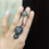 Thumbnail: URA Oxidized adjustable chain statement finger ring