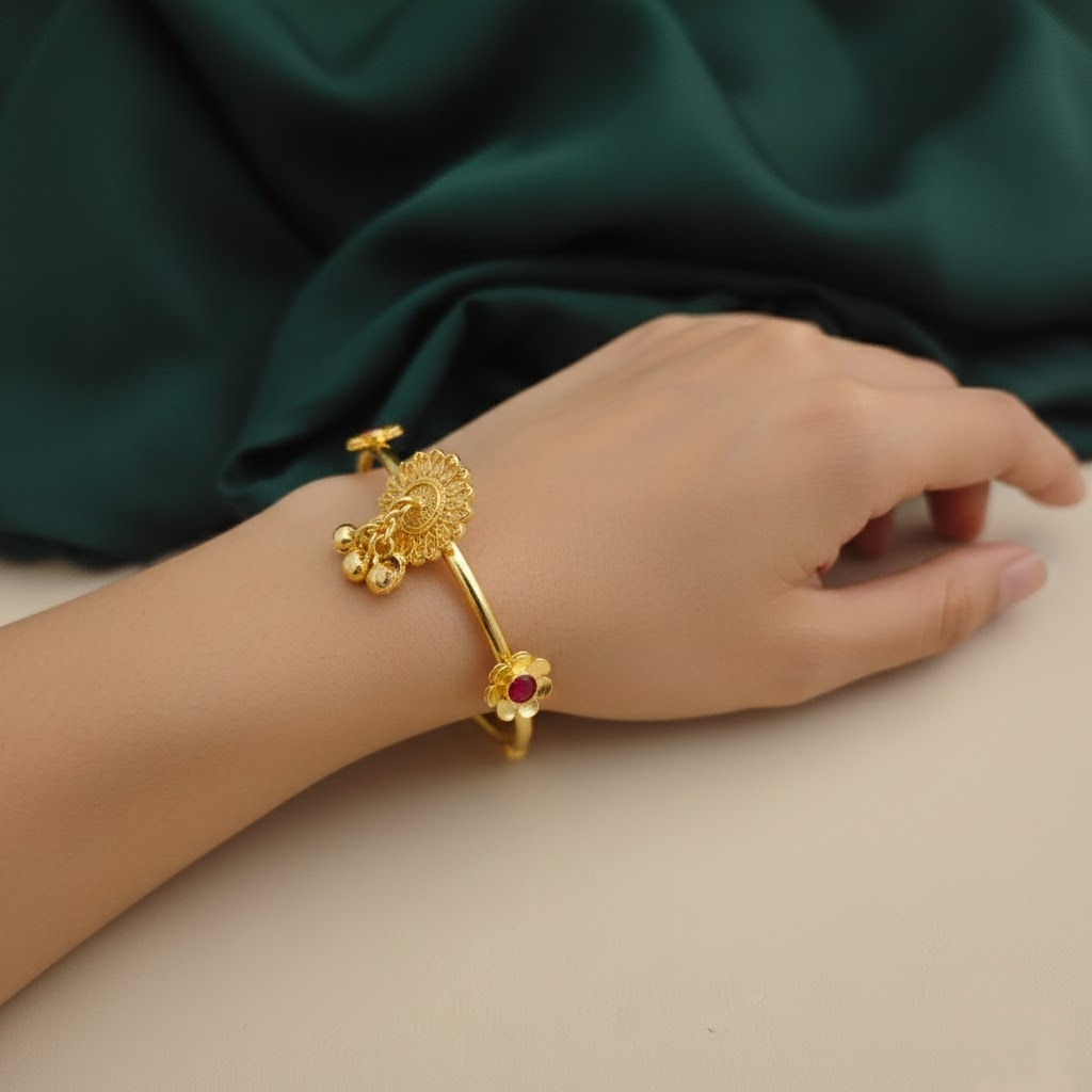 DHARTI Gold Replica Adjustable Bracelet