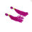 Thumbnail: Kundan Pink Stone Crystal Hanging Earrings