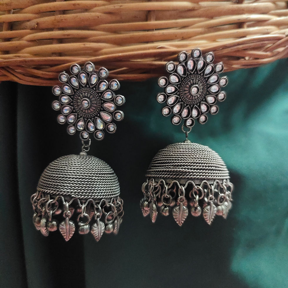 Jhumka Earrings for Navratri