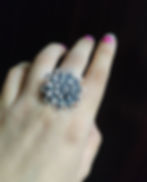 Oxidised German Silver Adjustable Finger Ring