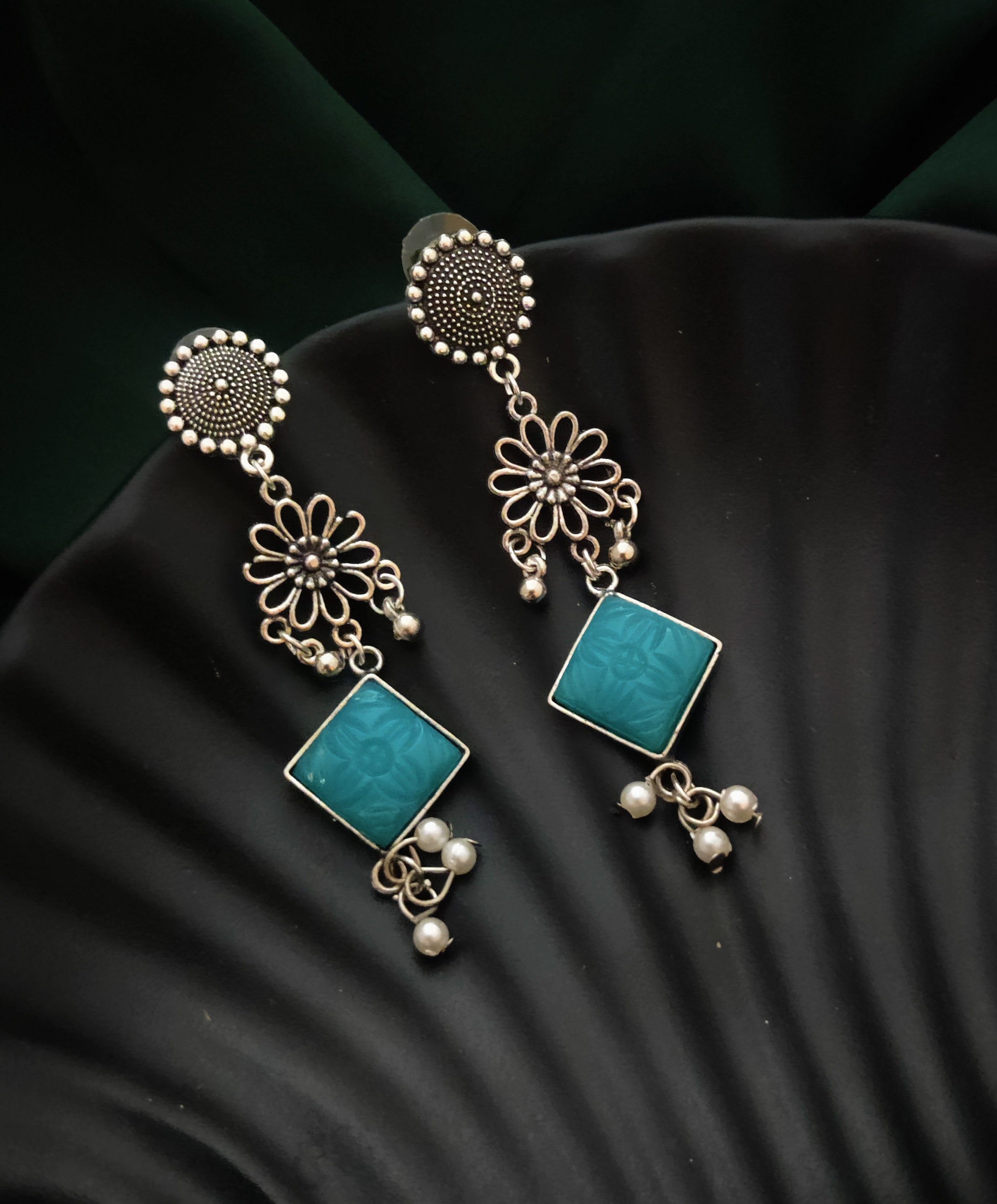 Oxidised Lightweight Daily wear Earrings