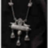 Oxidised Long Chain Statement Necklace