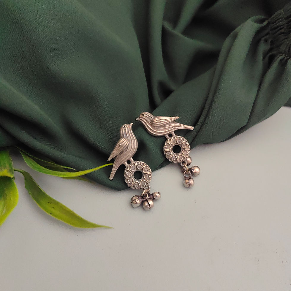 Thumbnail: ANKIA Bird Silver Replica Earrings