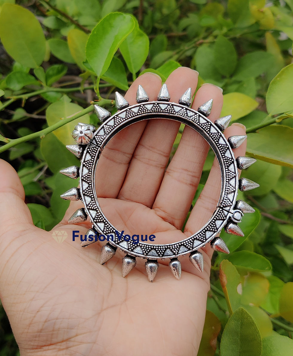Thumbnail: Oxidized Premium Quality Tribal Bangles