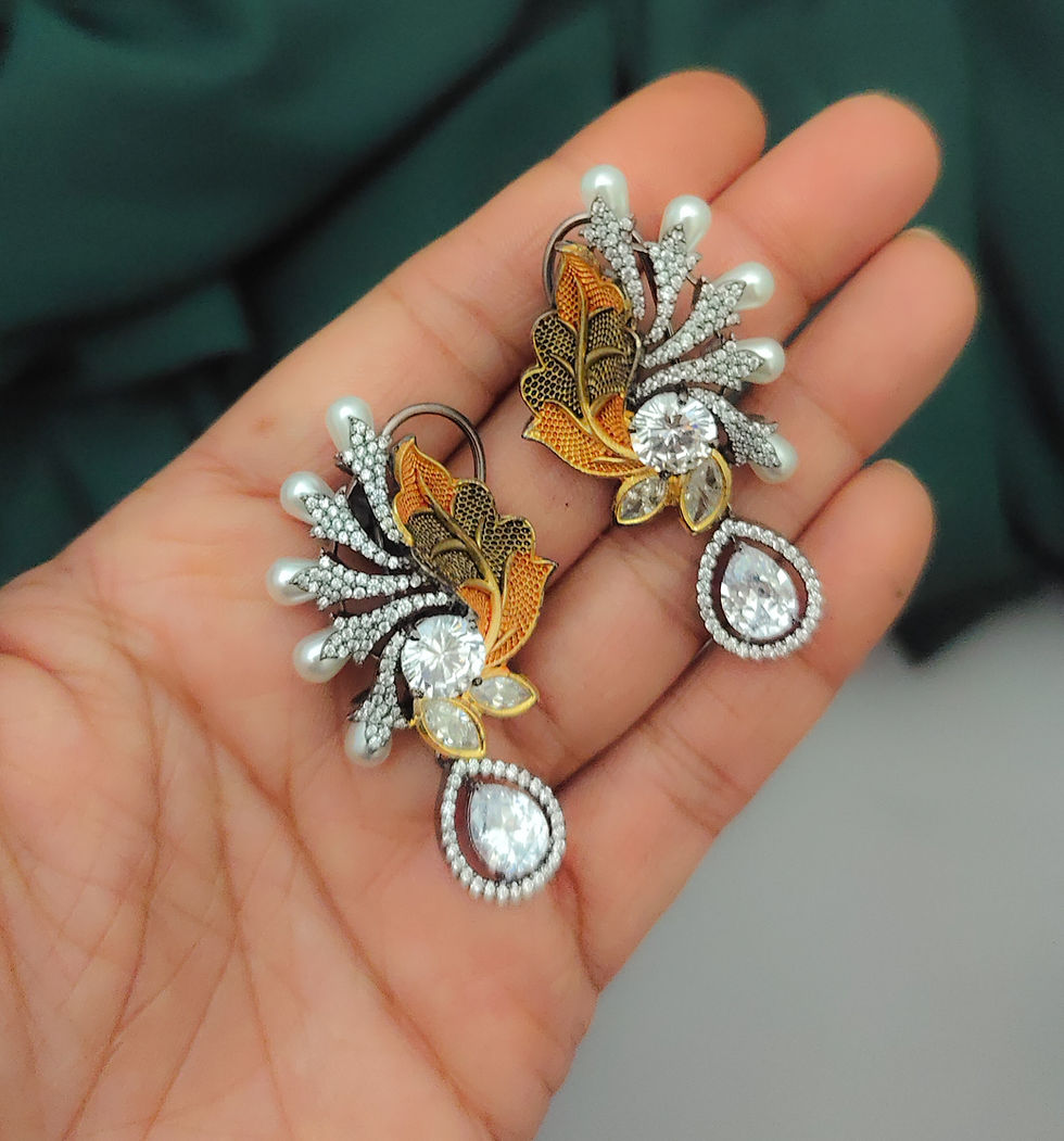 Thumbnail: CZ Diamond Lookalike Earrings
