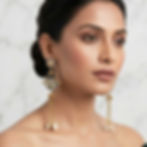 DEEWANI Two Tone Trendy Oxidised Earrings fusion vogue