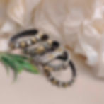 ARANYA Silver Replica Dual Tone Bangles Stack fusion vogue