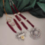 LIPI Oxidised Red Beads Jewellery Set fusion vogue