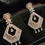 Thumbnail: American Diamond Dangler Party wear Earrings (Rose Gold)