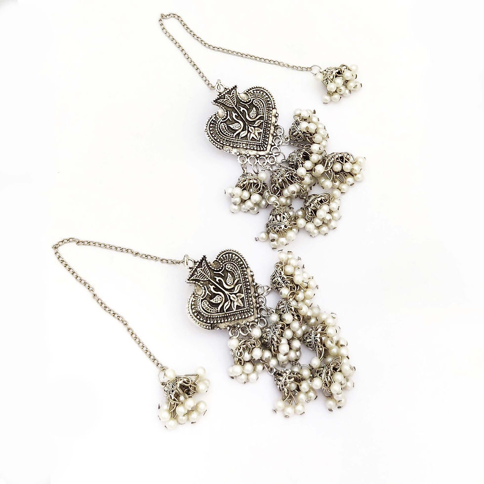 Oxidised kashmiri jhumka shop