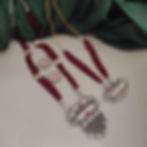 GATHA OXidised Red Beads Jewellery Set fusion vogue