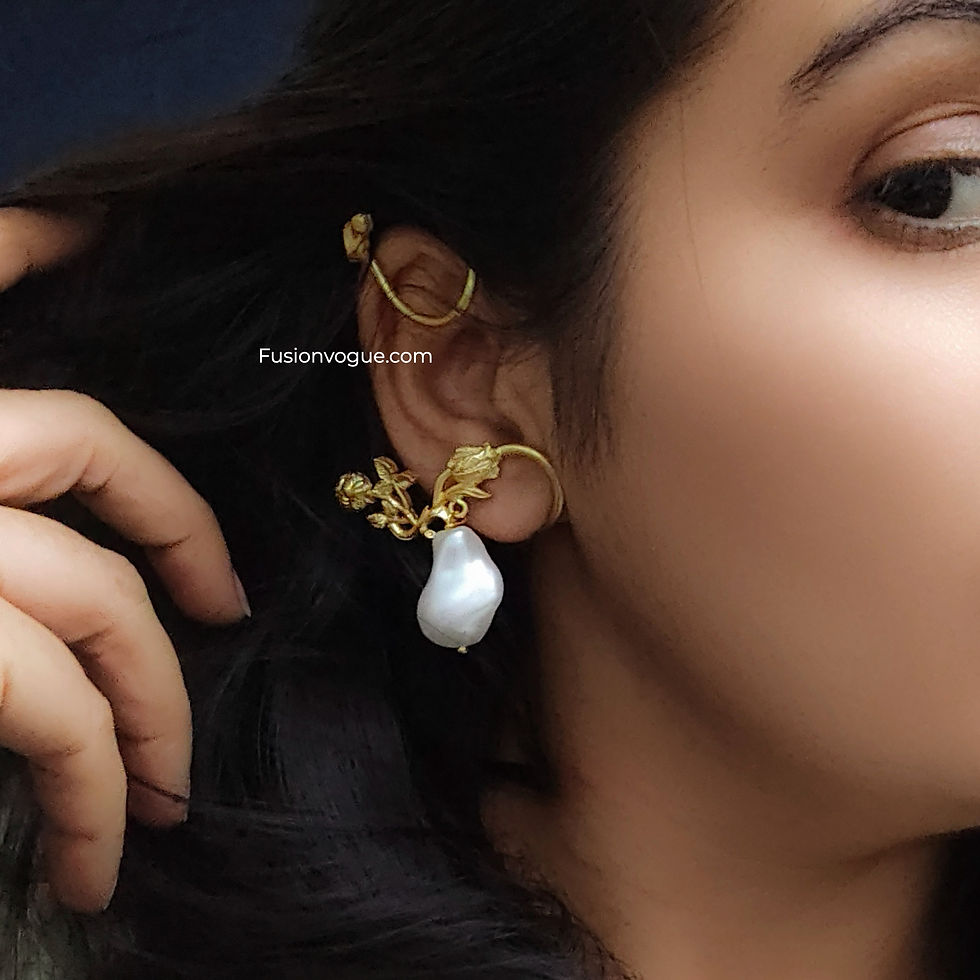 Thumbnail: MOHINI Matte Polish Earcuff Earrings