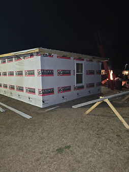 completed build for addition to new home