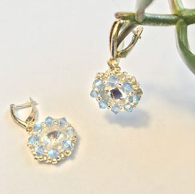 Серьги с кристаллами Swarovski